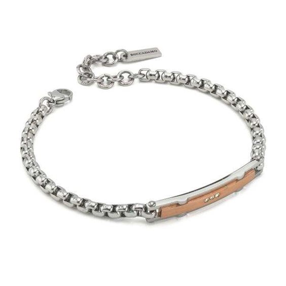 Pulsera Boccadamo Hombre in Acero ABR809RS - ABR809RS